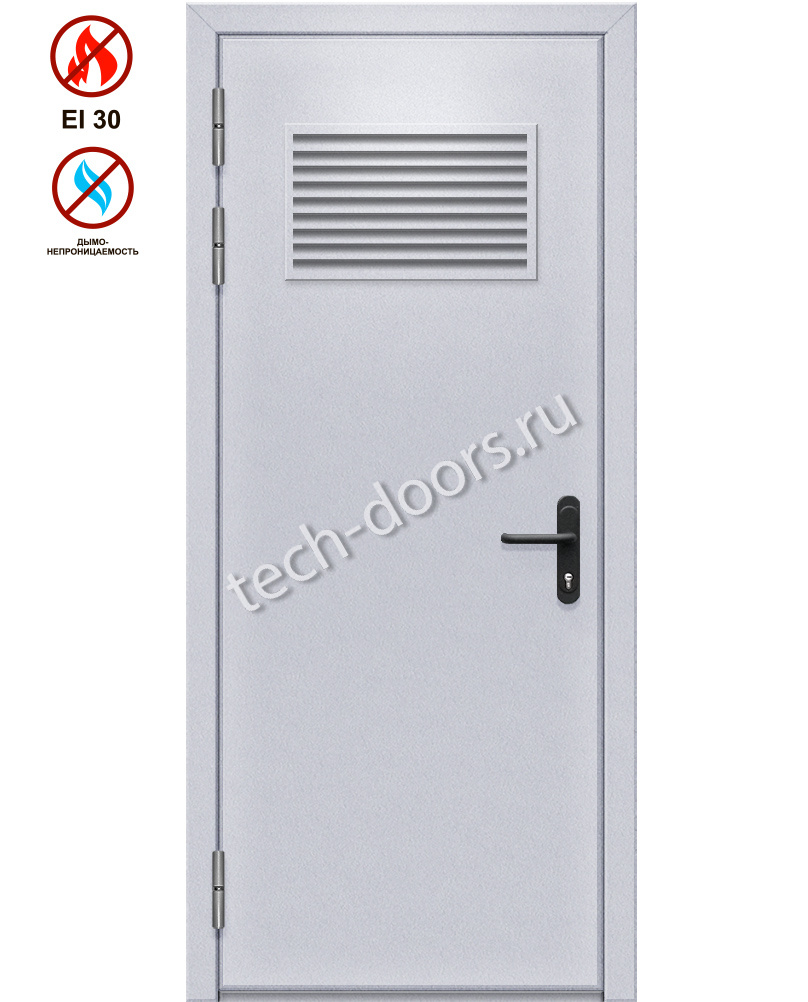 Дверь однопольная противопожарная стальная 780x2050 eis-30